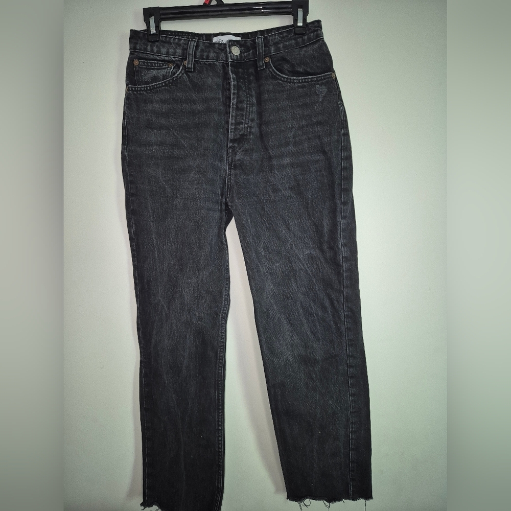Zara Women's Charcoal Straight Jeans